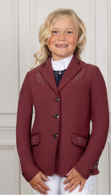 Coldstream Harthill Diamante Show Jacket Burgandy