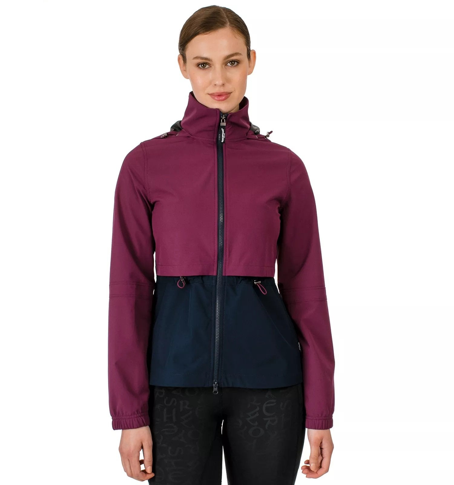 Carrie Riding Jacket- Beet /Navy