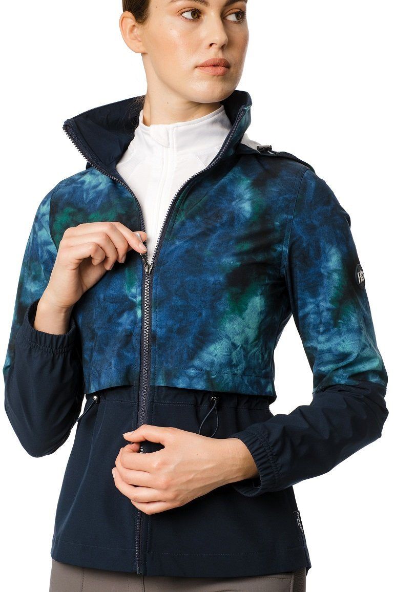 Horseware Carrie Riding Jacket Green/Navy Tie Dye