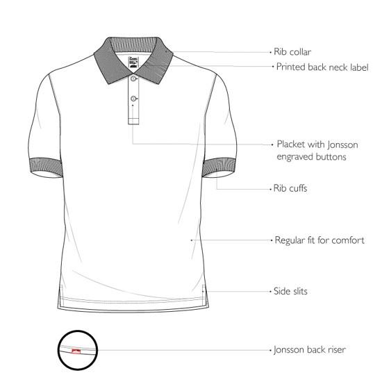 Jonsson Golf Shirt Red