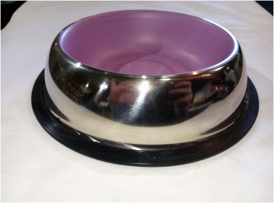 Dog Dish Anti Skid 0.7l Blue/Green/Pink