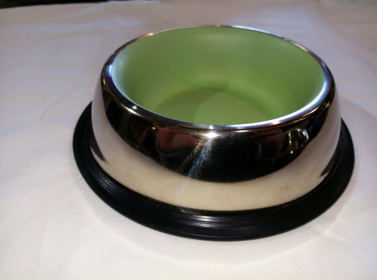 Dog Dish Anti Skid 0.7l Blue/Green/Pink
