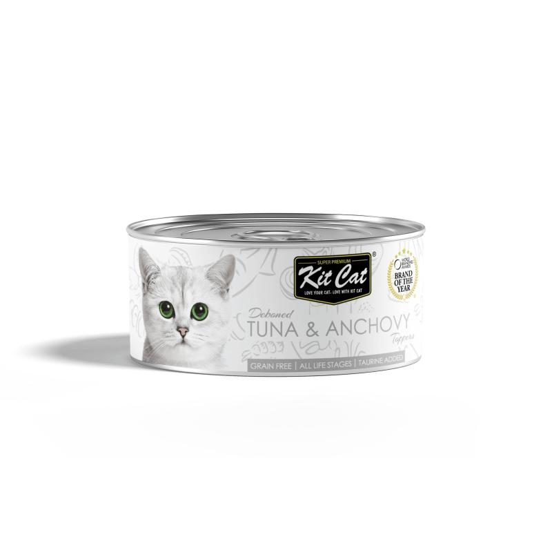 KIT CAT DEBONED TUNA/ANCHOVY 80G