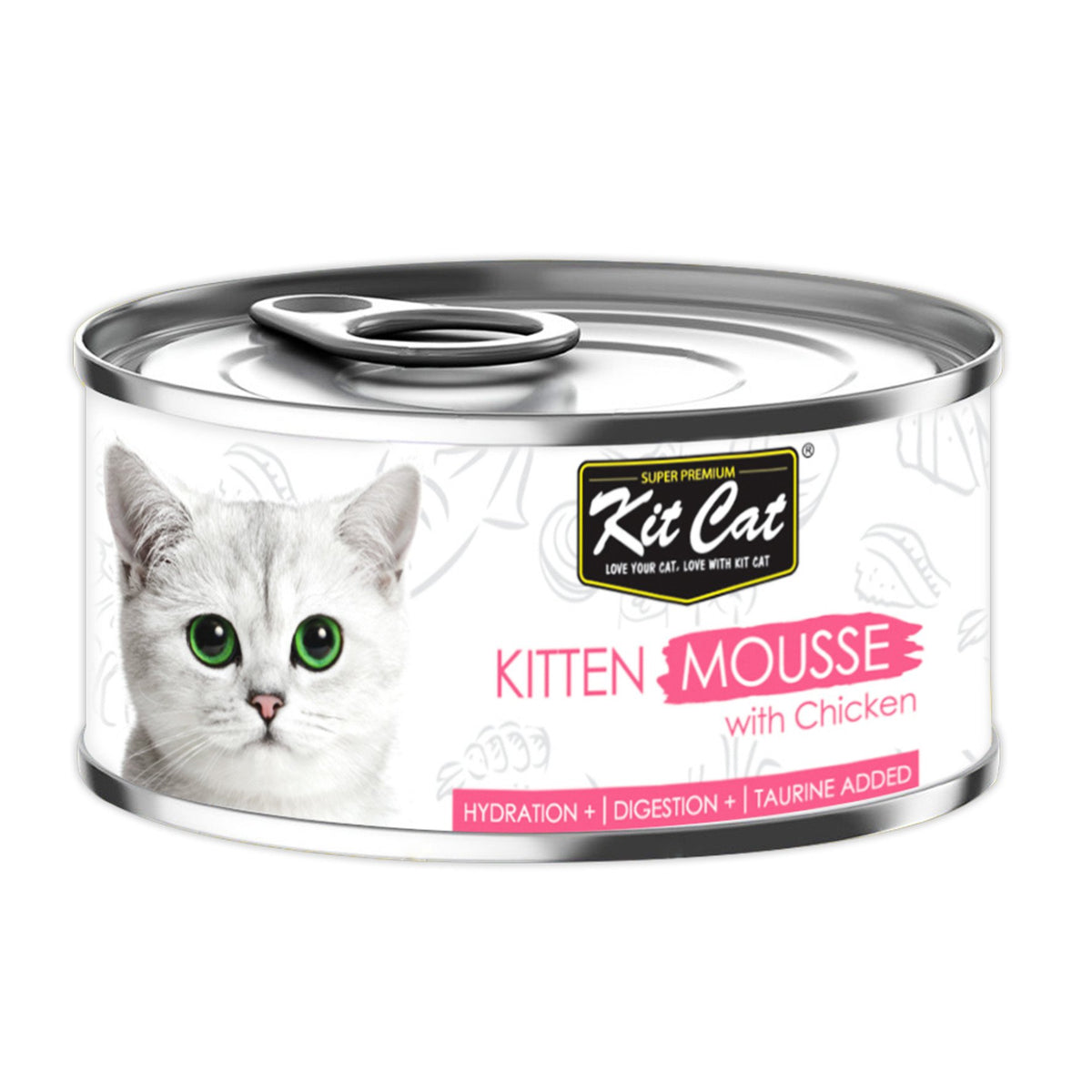 KIT CAT WET KITTEN MOUSSE W/CHICKEN 80G