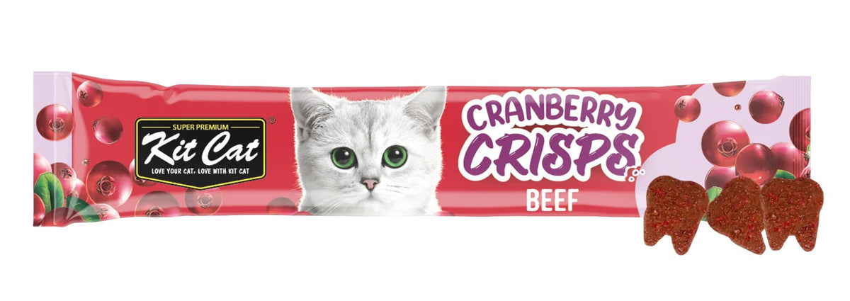 Kit Cat Beef Cranberry Crisps Treats 20g