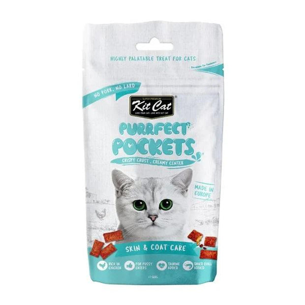 KIT CAT PURRFECT POCKETS - SKIN & COAT 60G