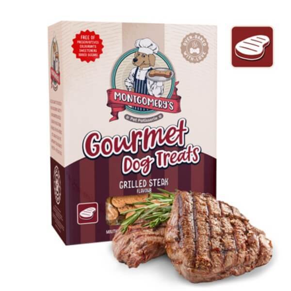 MONTGOMERYS GRILLED STEAK 1KG BISCUITS