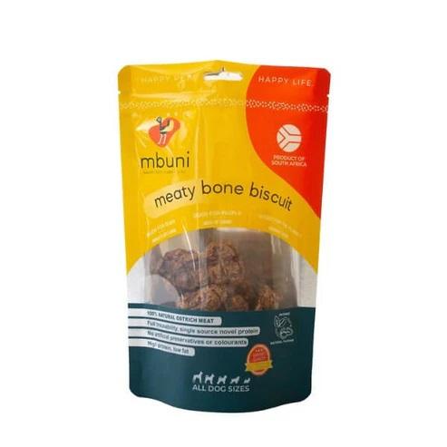 MBUNI OSTRICH MEATY BONE BISCUIT 210G