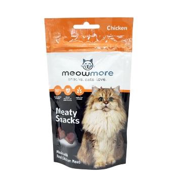 MEOW MORE MEATY SNACK CHICKEN