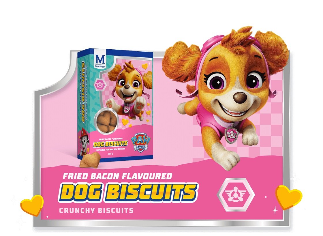 MONTEGO PAW PATROL BACON BISCUITS 800G