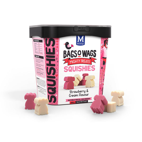 Montego Bag O Wags Squish Strw & Cream  500g