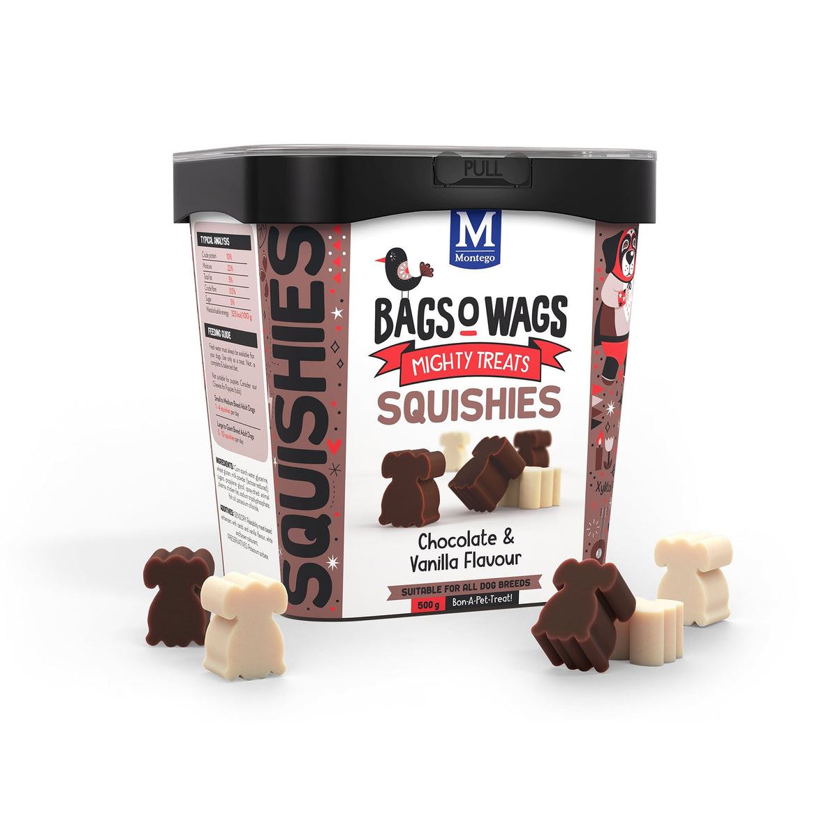 Montego Bag O Wags Squish Choc & Van  500g