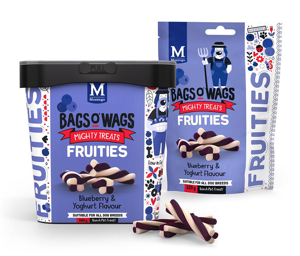 Montego Bag O Wags Fruities BlueBerry & Yoghurt 120g