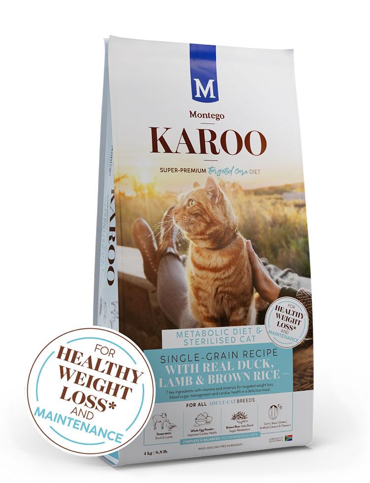 MONTEGO KAROO CAT 2KG TC DUCK & LAMB