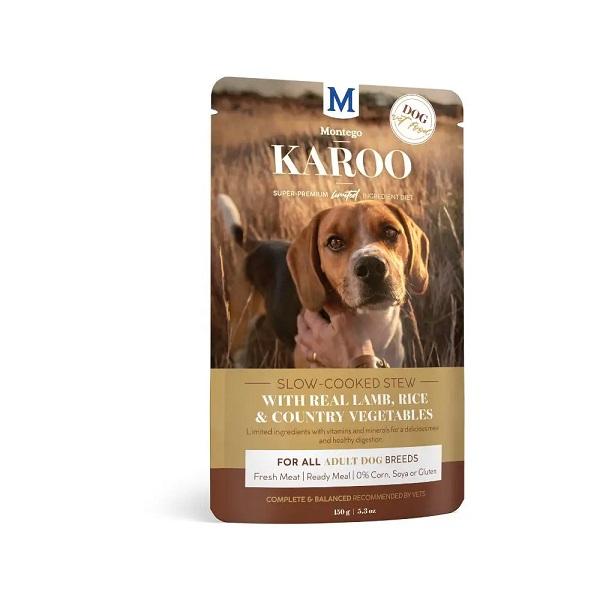 MONT KAROO WET LAMB & VEG 150G