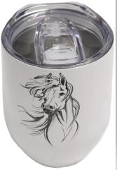 Wine Tumbler White Horse