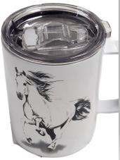 Stainless Steel Mug White H