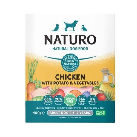 NATURO GRAIN FREE CHICKEN, POTATOE & VEG TRAY 400G