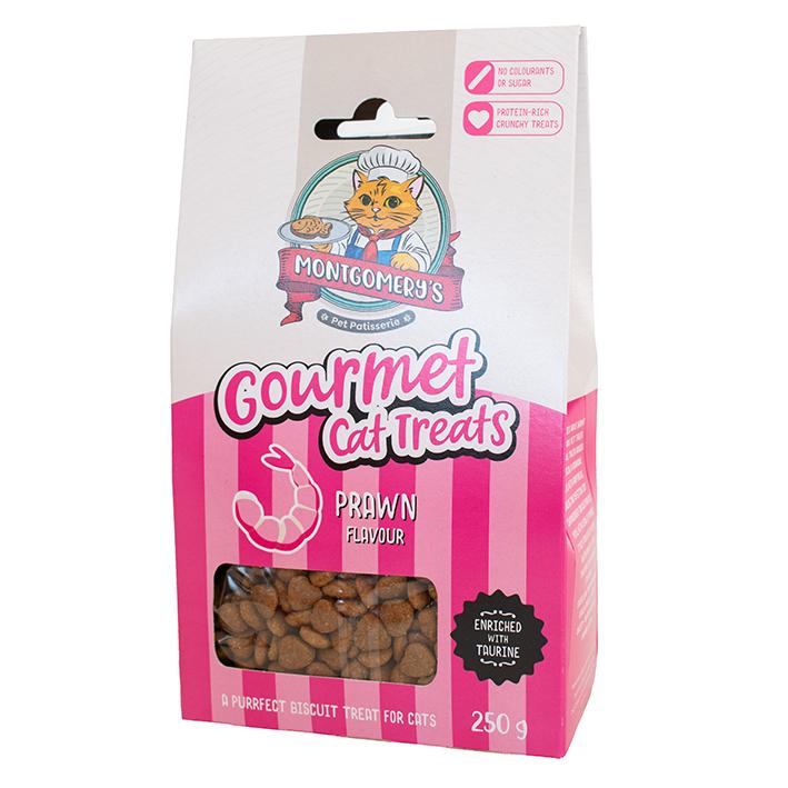 MONTGOMERYS CAT TREATS PRAWN 250G