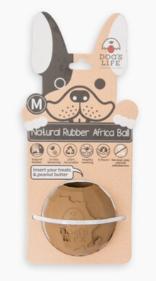 Dogs Life Natural Rubber (M) Brown Dog Toy