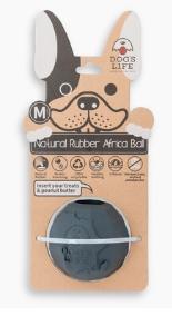 Dogs Life Natural Rubber (M) Grey Dog Toy