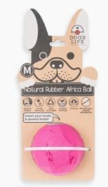 Dogs Life Natural Rubber (S) Pink Dog Toy