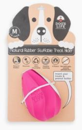 Dogs Life Stuffable (M) Pink Dog Toy