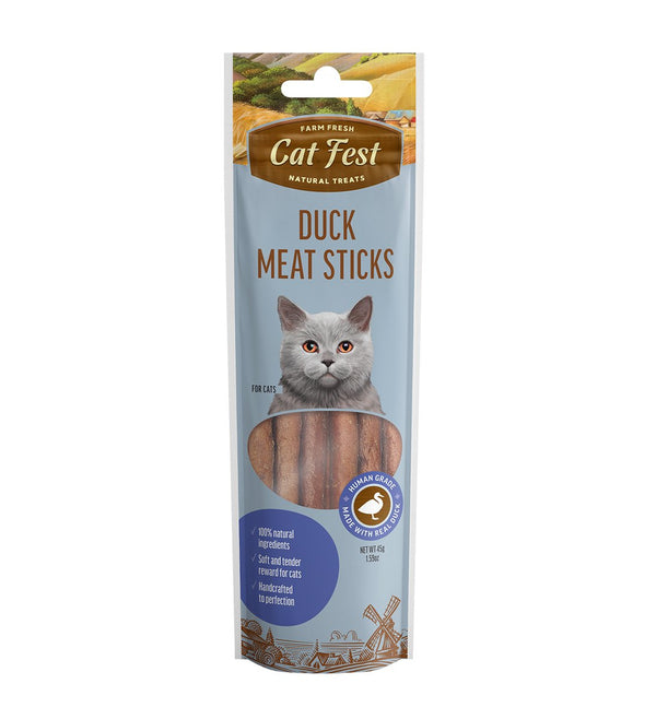 Pet Fest Cat Duck Meat Sticks 45g