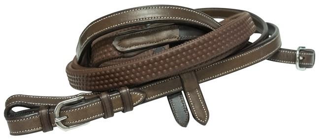 Pony Brown Eventa Rubber Reins Tnt