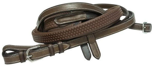 Pony Brown Eventa Rubber Reins Tnt