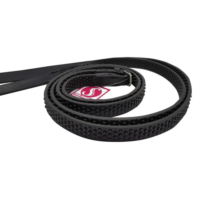 Full Black Rubber Reins.