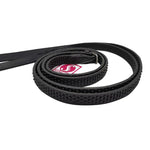 Full Black Rubber Reins.