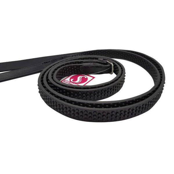 Full Black Rubber Reins.