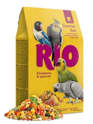 RIO GOURMET FOOD PARAKEETS & PARROTS 250G