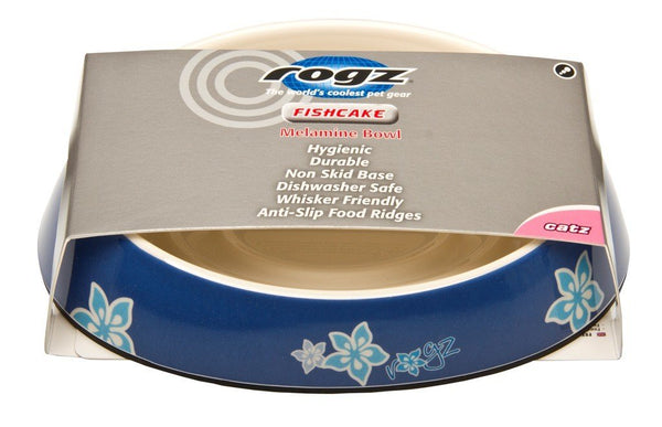 Fishcake Cat Bowlz (S) Blue Floral (B)