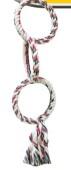 BIRD ROPE TOY WITH 3 RINGS