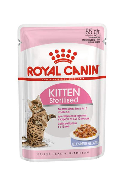 Royal Canin Kitten Sterilised Jelly 85g Each