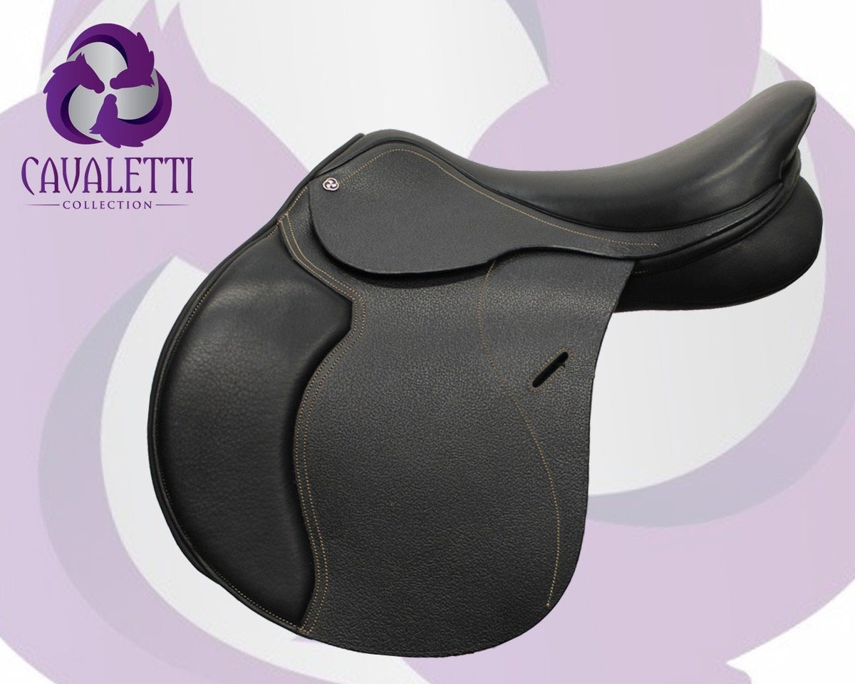 17.5" Black Jump Cavaletti Collection Saddle