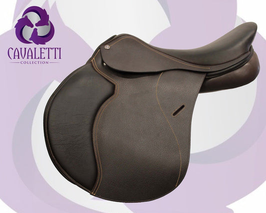 16" Brown Jump Cavaletti Collection Saddle