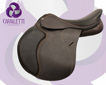 17.5" Brown Jump Cavaletti Collection Saddle