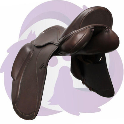 17.5" Brown Mono Dressage Cavaletti Collection Saddle