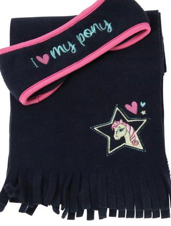 Hy Scarf/ Headband I Love My Pony Navy