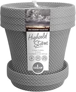 SEBOR POT & SAUCER 30CM HIGHVELD STORM 3 PACK