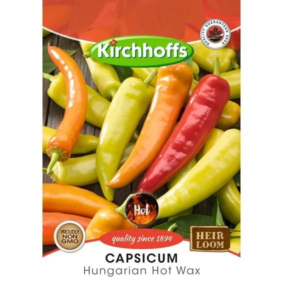 VEGGIE SEED - CAPSICUM HUNGARIAN HOT WAX