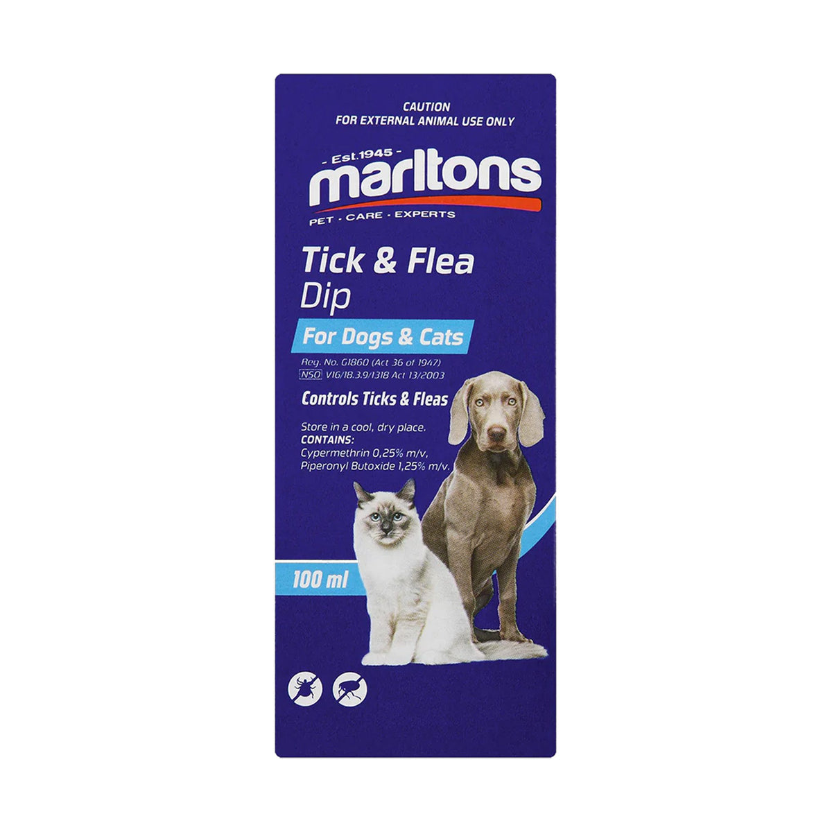 Marltons Tick & Flea Dip 100ml
