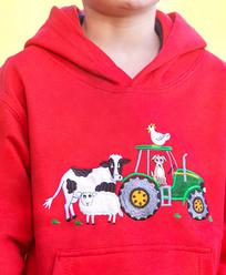 Hy Hoody Farmyard Red