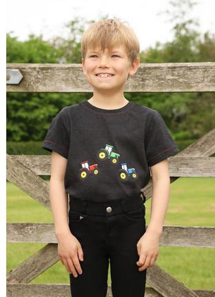 Hy Tractor T Shirt Grey