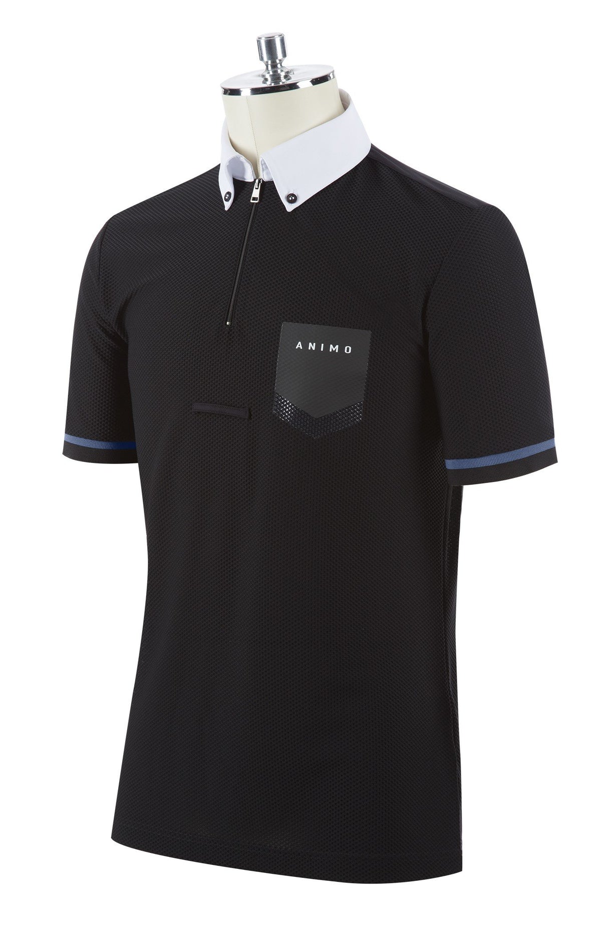 Animo Mans Shirt Alpins Black/Blue