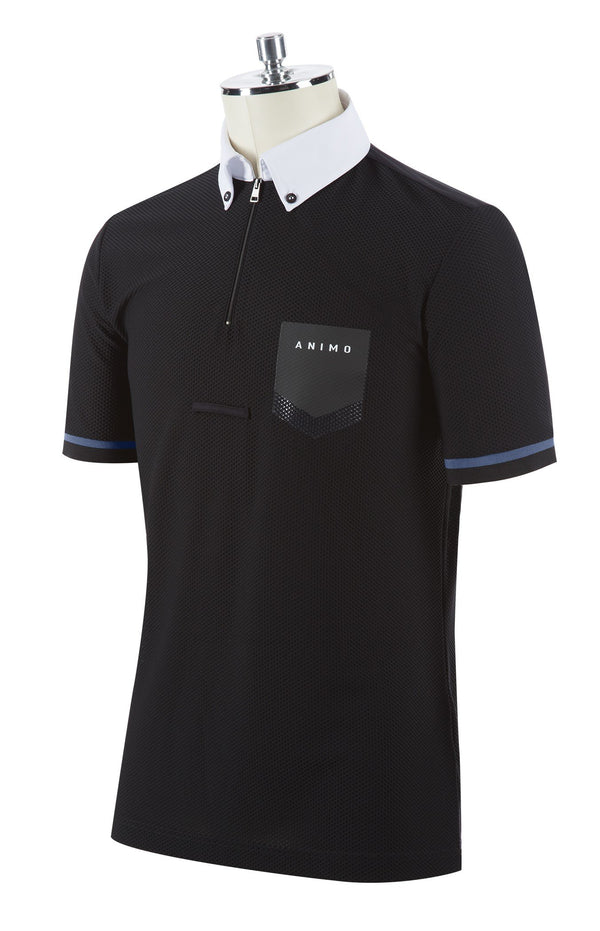Animo Mans Shirt Alpins Black/Blue