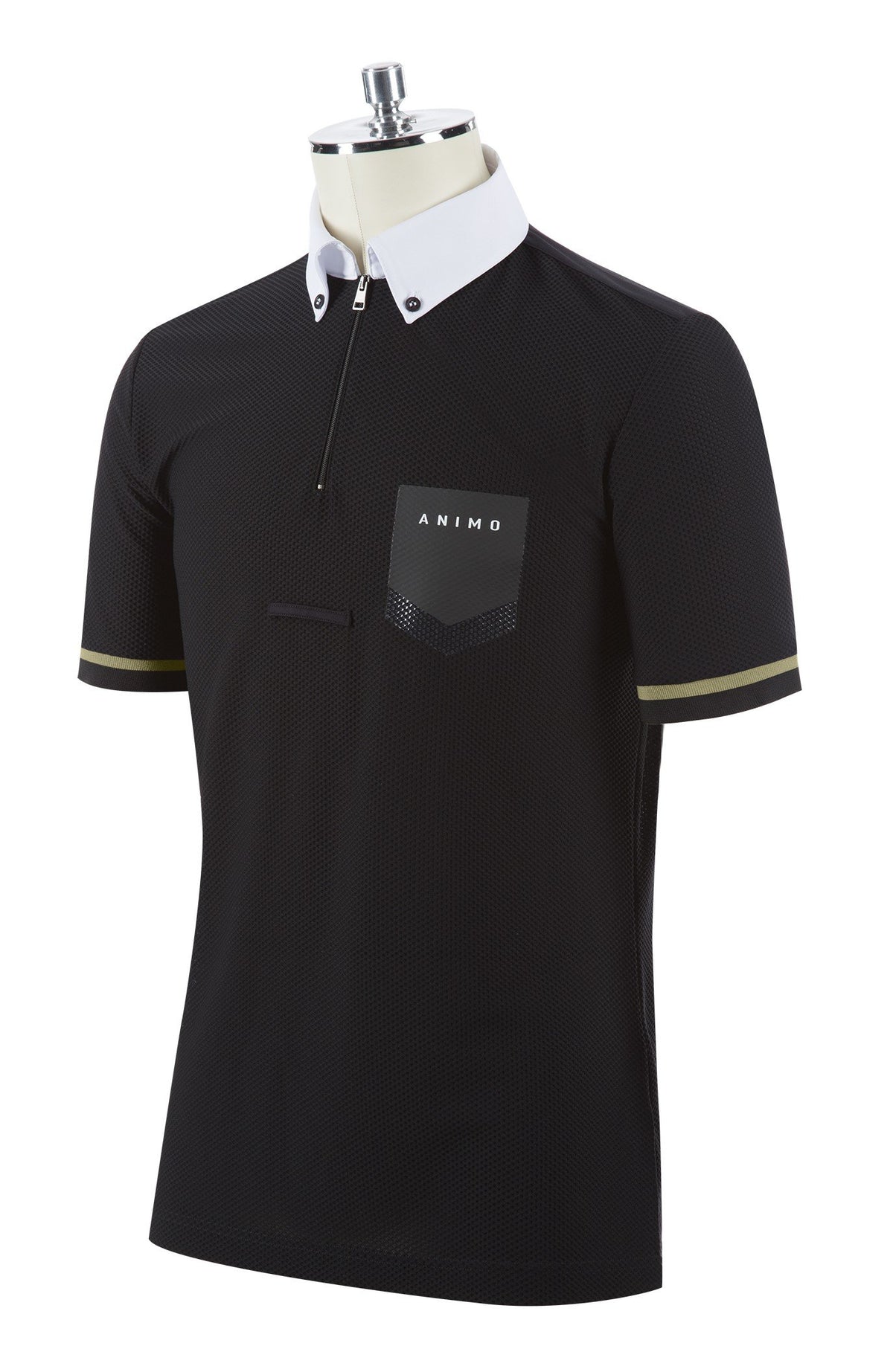 Animo Mans Shirt Alpins Black/Khaki